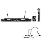 LD Systems U508 HBH 2 Wireless Mic System with Bodypack, Headset and Dynamic Mic